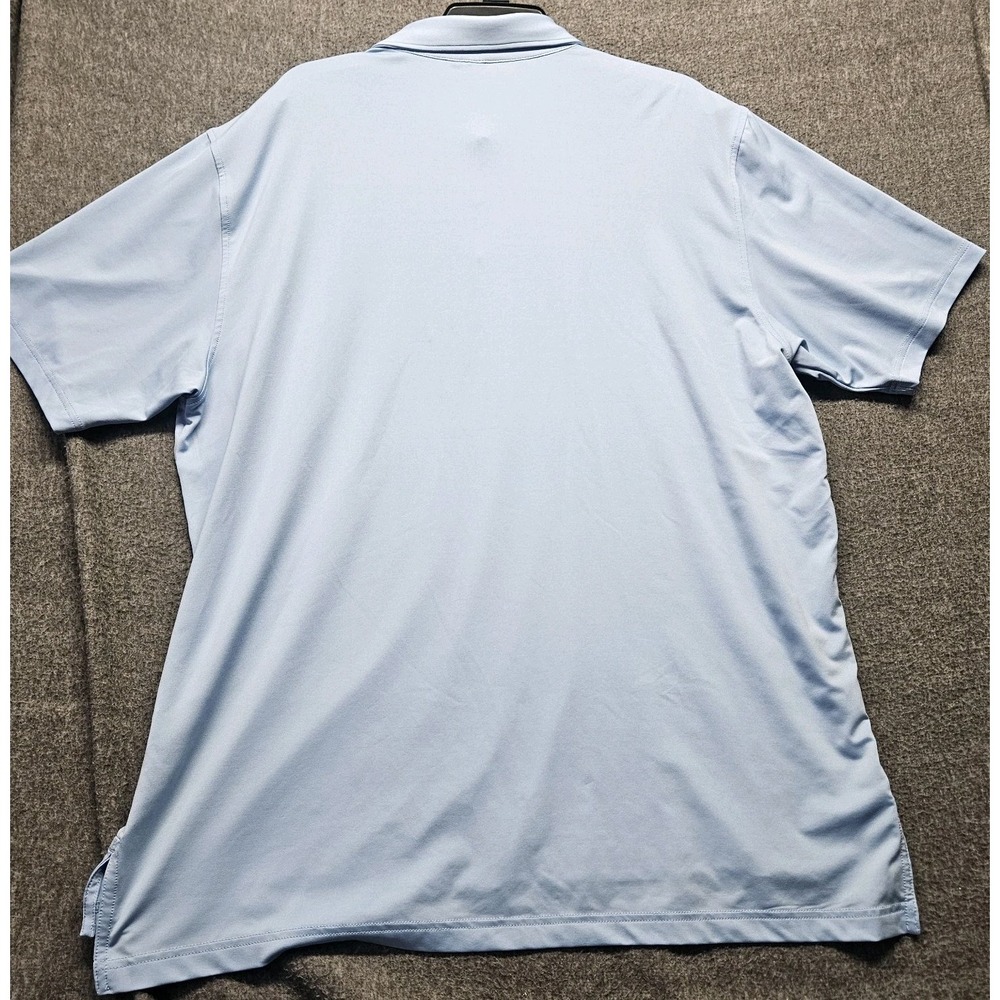 PETER MILLAR x ROYAL MELBOURNE Mens Polo Shirt Size XL Summer Comfort Golf Blue - Picture 7 of 8